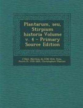 Paperback Plantarum, Seu, Stirpium Historia Volume V. 4 [Latin] Book