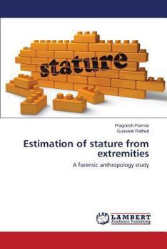 Paperback Estimation of stature from extremities Book