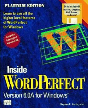 Paperback Inside WordPerfect 6 for Windows Book