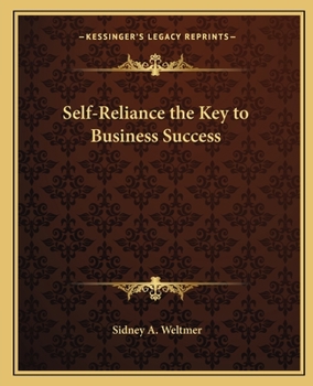 Paperback Self-Reliance the Key to Business Success Book