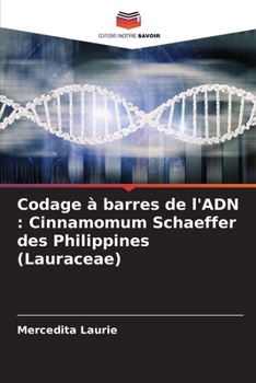 Paperback Codage à barres de l'ADN: Cinnamomum Schaeffer des Philippines (Lauraceae) [French] Book