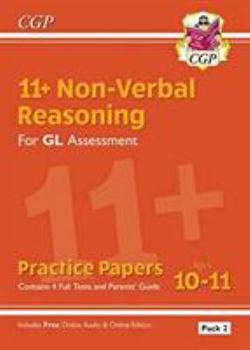 Paperback New 11+ GL Non-Verbal Reasoning Practice Papers: Ages 10-11 Pack 2 (inc Parents' Guide & Online Ed) (CGP 11+ GL) Book