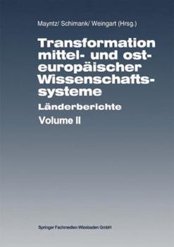 Paperback Transformation Mittel- Und Osteuropäischer Wissenschaftssysteme: Länderberichte [German] Book