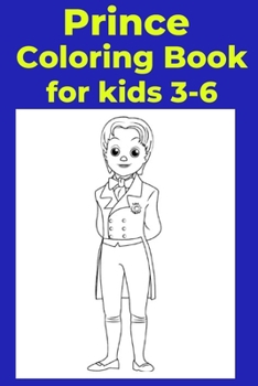 Paperback Prince Coloring Book for kids 3-6 [Large Print] Book