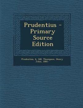 Paperback Prudentius - Primary Source Edition [Latin] Book