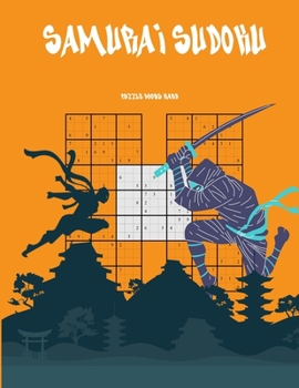 Paperback samurai sudoku puzzle books hard: 250 samurai sudoku puzzles brain game for adults . Great gift idea for Christmas Book