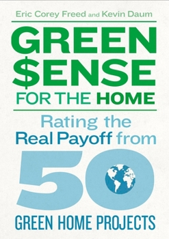 Paperback Green$ense for the Home: Rating the Real Payoff from 50 Green Home Projects Book
