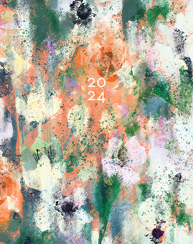 Calendar Abstract Art 2024 Booklet Monthly Planner Book