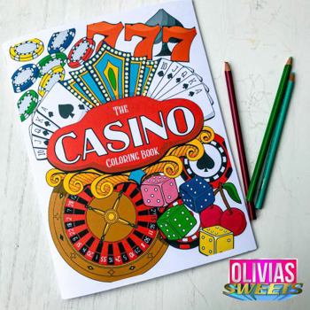Paperback The Casino Coloring Book - 27 Gambling Inspired Pages for Adults! Book