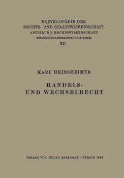 Paperback Handels- Und Wechselrecht [German] Book