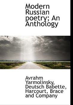 Hardcover Modern Russian Poetry; An Anthology Book