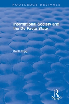 Paperback International Society and the De Facto State Book