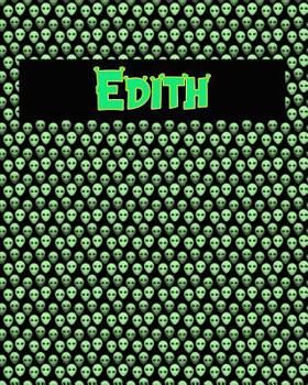 Paperback 120 Page Handwriting Practice Book with Green Alien Cover Edith: Primary Grades Handwriting Book