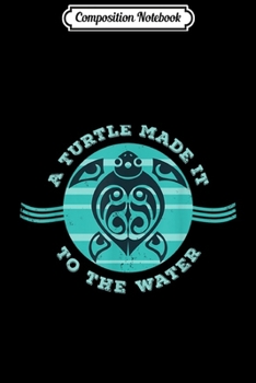 Paperback Composition Notebook: WoW A Turtle Made It To the Water Alliance Journal/Notebook Blank Lined Ruled 6x9 100 Pages Book