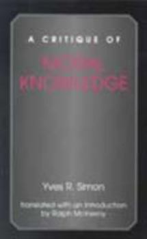 Hardcover A Critique of Moral Knowledge Book