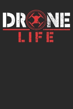 Paperback Notebook: Drone Dot Grid 6x9 120 Pages Book