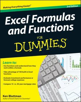 Paperback Excel Formulas and Functions for Dummies Book