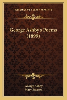 Paperback George Ashby's Poems (1899) Book