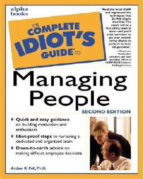 Paperback The Complete Idiot's Guide to Managing People Book