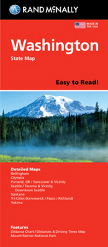 Map Rand McNally Easy to Read Folded Map: Washington State Map Book