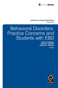 Hardcover Behavioral Disorders: Practice Concerns and Students with EBD Book