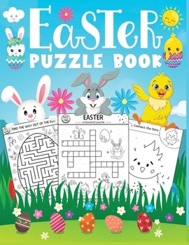 Paperback Easter puzzle book: A Fun Easter Puzzle Activity Book for Kids, Children's Easter Gift or Present for Kids ages 4-8 Book