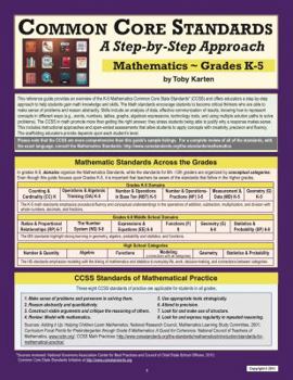 Paperback Common Core Standards A Step-by-Step Approach Mathematics Grades K-5 Book