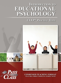 Hardcover Introduction to Educational Psychology CLEP Practice Tests Book