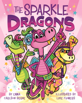 Library Binding Sparkle Dragons Book