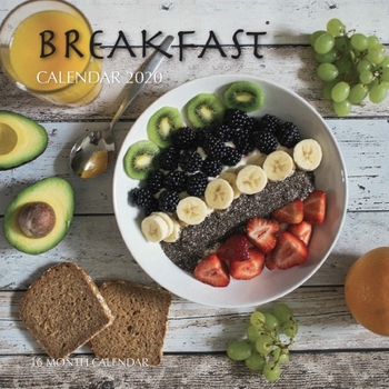 Paperback Breakfast Calendar 2020: 16 Month Calendar Book