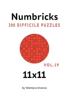Paperback Numbricks: 200 Difficile Puzzles 11х11 vol. 19 [French] Book