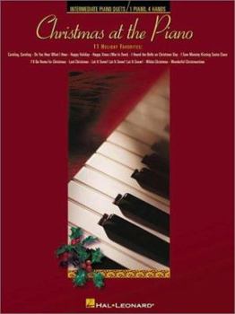 Paperback Christmas at the Piano Intermediate Piano Duets for 1 Piano, 4 Hands | Holiday Duet Sheet Music Book | Seasonal Piano Songbook for Recitals | Popular Christmas Music for Two Players Book