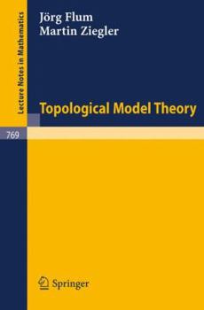 Paperback Topological Model Theory Book