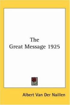 Paperback The Great Message 1925 Book