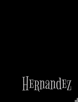 Paperback Hernandez Business Office Personalized Minimalist Grid Notebook - 8.5x11 100 grid pages- Matte Hernandez Family Personalized Matte Silk Cover with stu Book