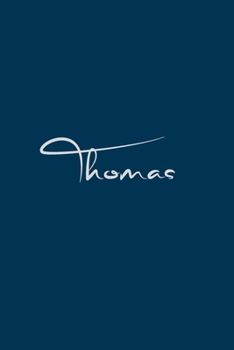 Paperback Thomas: notebook with the name on the cover, notebook for notes, Journaling Book
