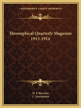 Paperback Theosophical Quarterly Magazine 1913-1914 Book