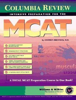 Paperback Columbia Review: Intensive Preparation for the MCAT Book