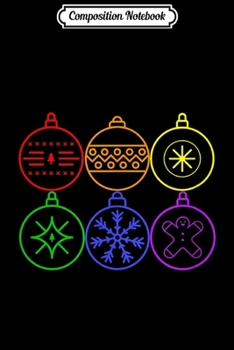 Composition Notebook: Gay Pride Christmas Ornaments Yuletide Festive Xmas Holiday  Journal/Notebook Blank Lined Ruled 6x9 100 Pages