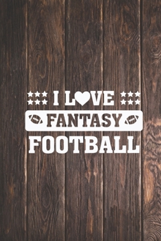 Paperback I Heart Love Fantasy Football - FFL League Journal Book