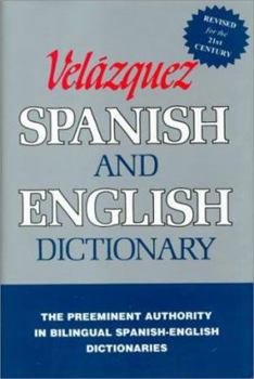 Hardcover Velazquez Spanish/English Dictionary Book