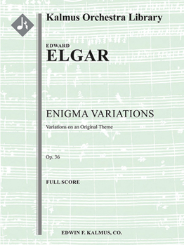 Paperback Enigma Variations -- Variations on an Original Theme, Op. 36: Conductor Score Book