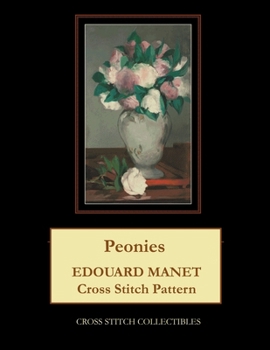 Peonies: Edouard Manet Cross Stitch Pattern