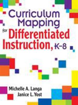 Hardcover Curriculum Mapping for Differentiated Instruction, K-8 Book