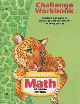 Paperback Harcourt Math Georgia Edition Challenge Workbook Grade 5 Book