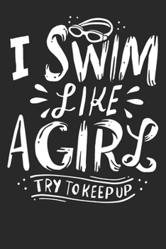 Gift Notebook: Swimming 6x9 Dot Grid 120 Pages