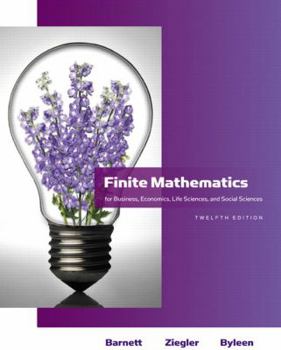 Hardcover Finite Mathematics for Business, Economics, Life Sciences and Social Sciences Book