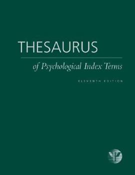 Hardcover Thesaurus of Psychological Index Terms(r) Book