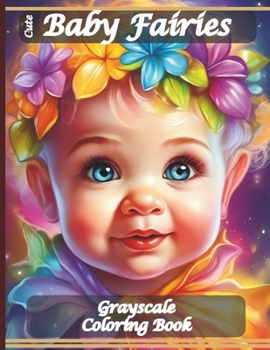 Cute Baby Fairies Coloring Book: Enchanting Images of Grayscale Baby Fairy Coloring Pages for Teens, Adults & Seniors Relaxation
