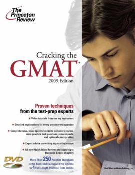 Paperback Cracking the GMAT [With DVD] Book